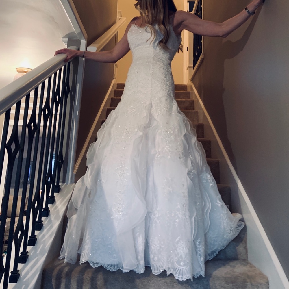 Casablanca Bridal White Mermaid Wedding Gown